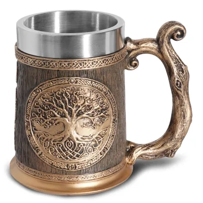Viking beer mug stainless steel