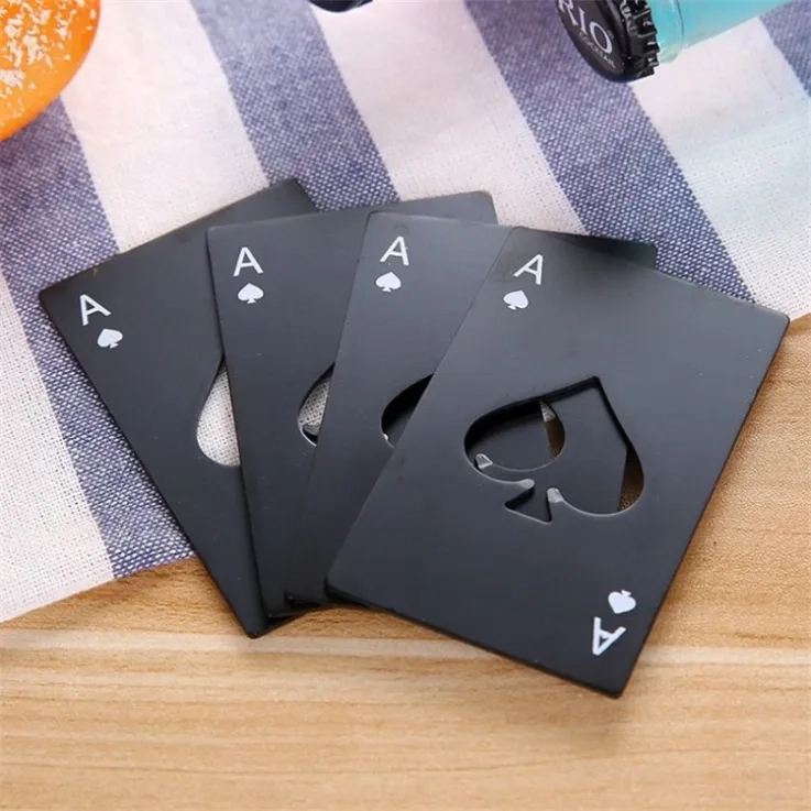 Bottle opener ( Ace of spades ) - stainless steel - Black