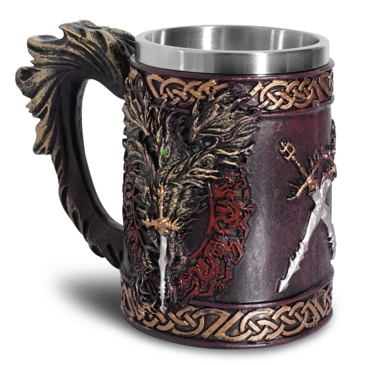 Pirate beer mug, stainless steel Pirate beer mug, stainless steel