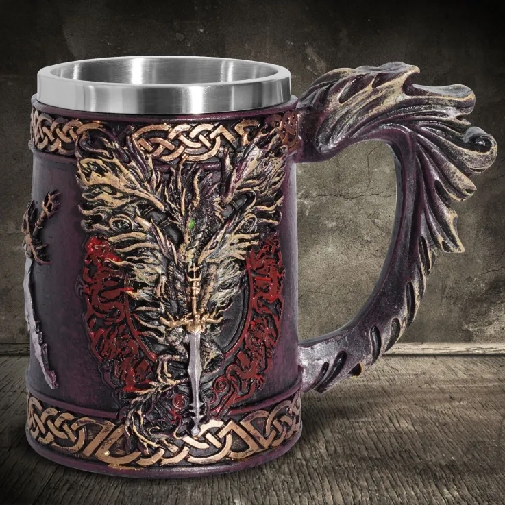 Pirate beer mug, stainless steel Pirate beer mug, stainless steel