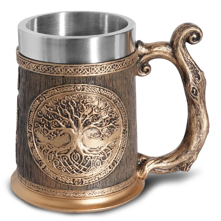 Viking beer mug stainless steel Viking beer mug stainless steel