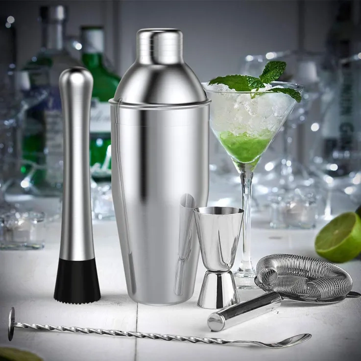 Cocktail Shaker Set - Stainless Steel Cocktail Shaker Set - Stainless Steel