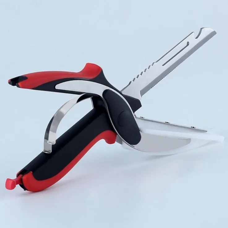 Stainless steel scissors 6-in-1 Red Stainless steel scissors 6-in-1 Red